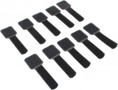 Label The Cable Wall Straps Velcro Држач за Кабел Сет, Црн