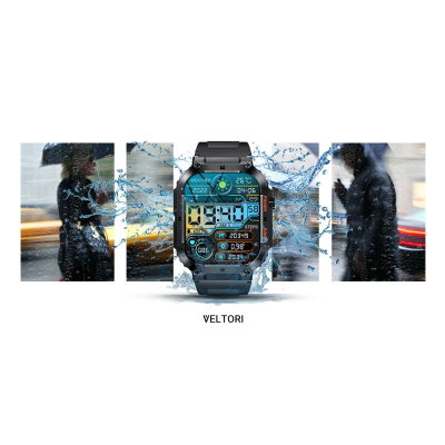 Smartwatch Veltori VT200-1, ekran 1.96", Bluetooth, i zi