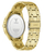 Orë dore GUESS Gold Tone, 44mm, analog, dyngjyrëshe ar dhe e zezë