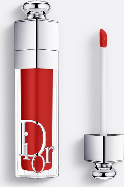 Сјај за усни Dior Addict Lip Maximizer 028 Dior 8 Intense, ефект на полнење, огледален сјај, интензивно црвен