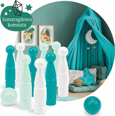 Set bowling për kalamaj Wader Emerald Chamber, 11 copë, shumëngjyrësh