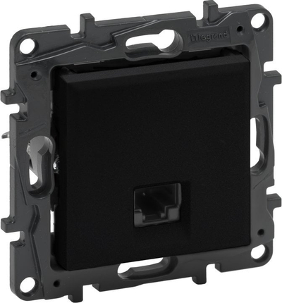 Prizë rrjeti Legrand Niloe Step RJ45, kat. 5e UTP, e zezë