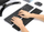 Mbështetës kyçi Manhattan Wrist Rest Keyboard Pad, 445 x 100mm, memory foam, i zi