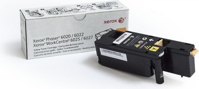 Toner printeri Xerox 106R02758, Phaser 6022 WorkCentre 6027, i verdhë, 1000 faqe