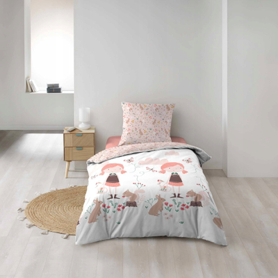 Set mbulesë shtrati për kalamaj Douceur d'intérieur ALICE, mikrofibër, 140x200 cm, rozë