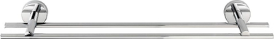 Mbajtëse murale peshqirësh Wade Logan Alderson, 58.5cm, dyfishe, krom