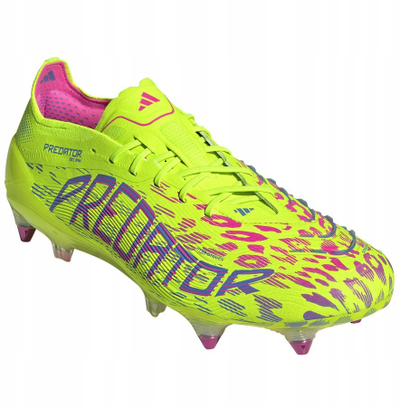 Këpucë futbolli Adidas Predator Elite SG M ID3851, për bar të butë, me vida, të verdha