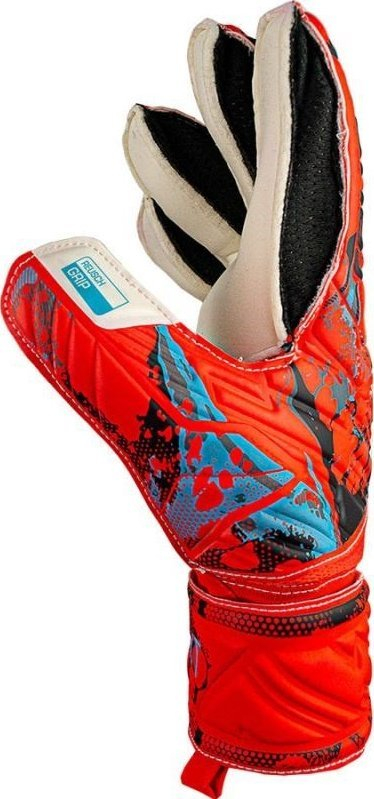 Doreza portieri Reusch Attrakt Grip Finger Support, Reusch Grip Latex, Finger Support, të kuqe
