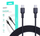Kabllo Aukey, USB C / USB C, 1.8 m, e zezë