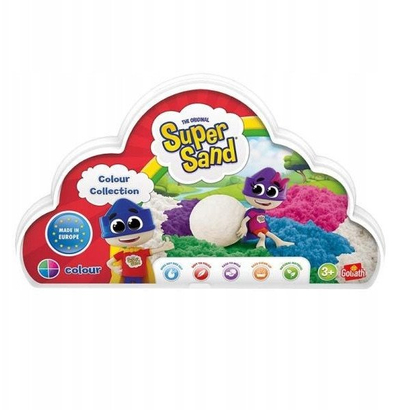 Set kreativ me rërë Goliath Super Sand Colour, për kalamaj 3+, shumëngjyrësh