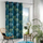Perde me unaza DOUCEUR D'INTÉRIEUR, 140 x 260 cm, poliester, blu me gjethe e motive bimore
