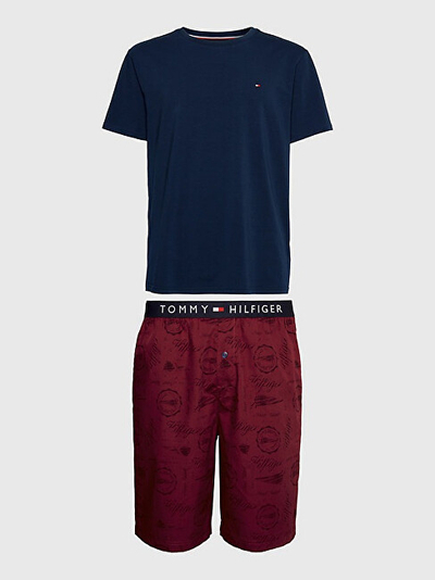 Set pizhame dhe papuçe Tommy Hilfiger UM0UM029020SU