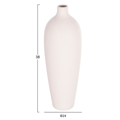 Dekor tavoline qeramike Galad Φ24x70Hcm (HM4624.01), bardhë